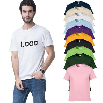 China Wholesale Custom Plus Size Custom Camisas Camisas Logo Printed Black 100% Cotton T-shirt Blank Printing High Quality Simple Men's T-shirts for sale