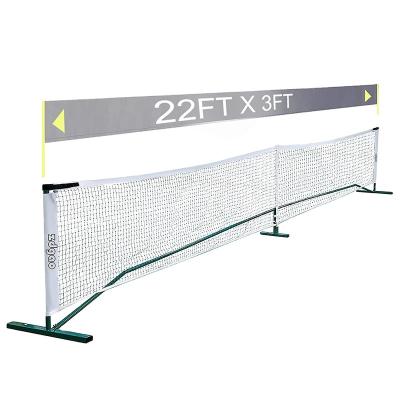 China Customized Standard 22ft Lightweight Portable Steel Shaft Pickleball Net Set for sale