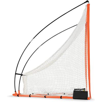 China White Indoor Outdoor Nylon Football Traning Bungee Slip Lacrosse Goal Net With Sleeves for sale