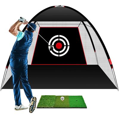 China Construction Site Guardrail Outdoor Golf Practice Net Golf Hitting Cage Garden Grassland Practice Tent Golf Training Equipment for sale