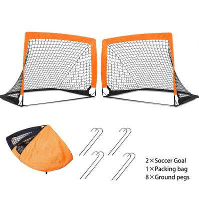 China Durable Portable Pop Up Soccer Goal Net For Backyard Training With Carry Case for sale