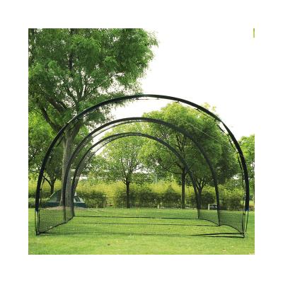 China Professional 20FT Baseball Games Baseball Batting Batting Cage Net And Frame For Training In The Backyard for sale