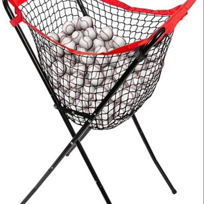 China Sturdy Soccer Traning Red Color Iron Structure Ball Carriage For Baseball Holds Bag for sale