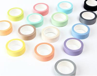 China Custom printed decorative colorful washi masking tape, simple color washi tape for sale