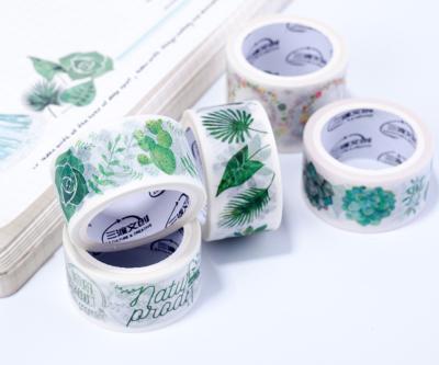 China Custom Printed Colored Rice Paper Decorative Waterproof Adhesive washi Masking Tape for sale