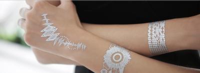 China Gold and silver metallic tattoo for sale