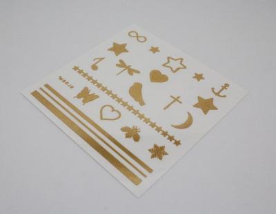 China Gold  foil jewelry tattoo for sale