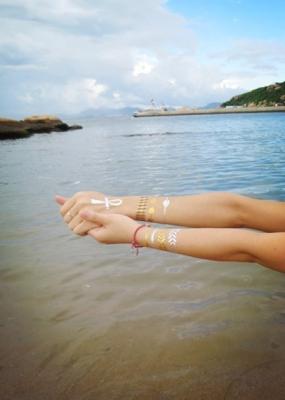 China Jewelry temporary tattoo, metallic tattoo for sale