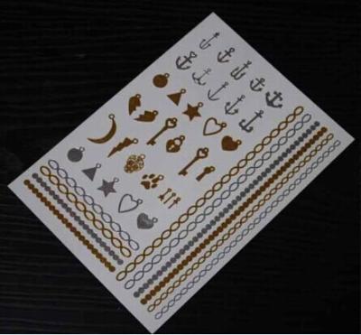 China Gold and Silver Metallic tattoo for sale