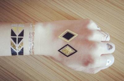 China Metallic temporary tattoo for sale