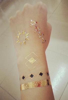 China Metallic temporary tattoo for sale