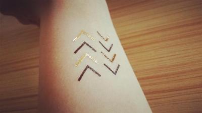 China Metallic temporary tattoo for sale