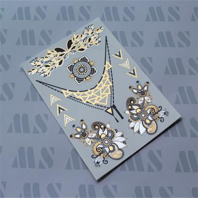 China Gold foil temporary tattoo for sale