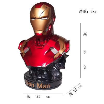 China Model Doll Toys Decoration Action Figure Cartoon Toy GK MK50 Iron Man MK46 Bust Resin GK Figure Model 1/2 Bust for sale