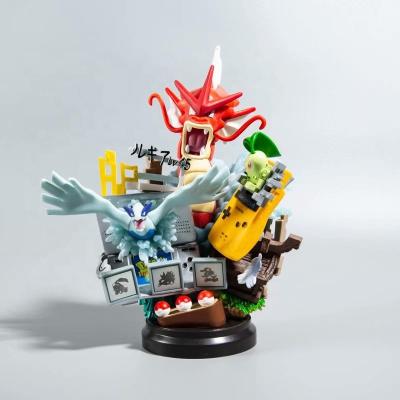 China Cartoon Toy Pokemon Fantasy Game Console Action Number Toys Pet Elf Ho-oh Pocket Monsters Vinyl Doll Gyarados Sherabi Collectible Model for sale