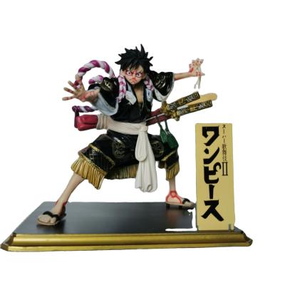 China Brinquedos Toys Collectible Model Toy Anime One Piece Monkey D Luffy Cartoon Kimono Kabuki Edition PVC Action Numbers Collectible Figure for sale