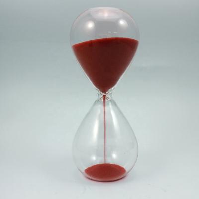 China Special Home Decoration Gold and Sand Plated Glass Timer Half Hour Silver for sale