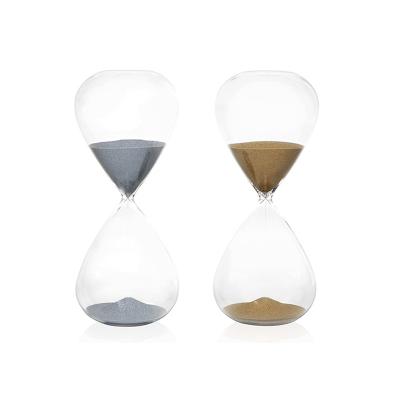 China Factory Wholesale Price Glass Hourglass Table Timer Contemporary 120 Minute Clock Large For Business Gifts for sale