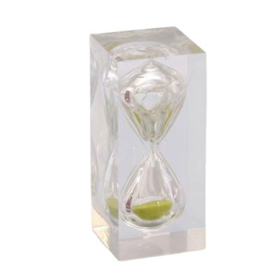 China Resin Souvenirs Opens Resin Clear Souvenirs Sand Glass Timer 3 Minute for sale