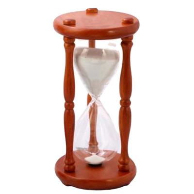 China Large Hourglass for Desk Clock Antique Home Decor Wood Large 1 Hour Hourglass for Desk Clock for sale