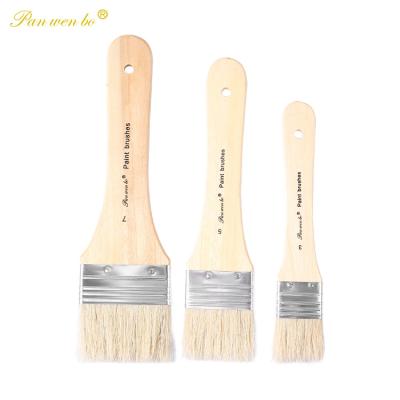 China Hog Bristle Scrub Hot Sale Nylon Hog ​​Bristle Scrub Brush Set For Watercolor Brushes for sale