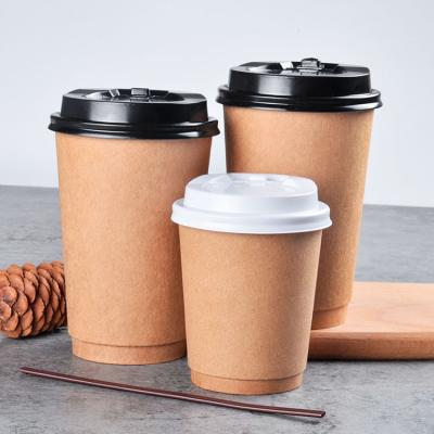 China Biodegradable Customize Logo Design Paper Cup 6/8/10/12/16 oz Ripple /Single/Double Paper Coffee Cups With Disposable Paper Cup Sleeve for sale