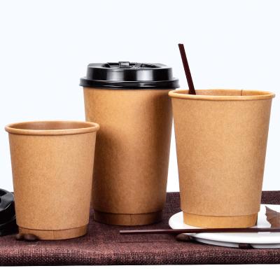 China Double Wall Biodegradable Biodegradable Disposable Single Pla Coated Coffee Paper Cups for sale