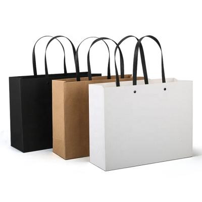 China Handmade Gift Packaging Shopping Paper Bag With Own Design Wholesale Customized Logo Luxury Fancy Paper OEM Clothes Pants for sale