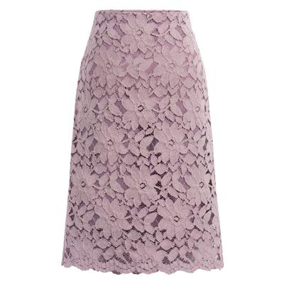 China Plus Size Elegant Women Pencil Skirt Solid Color Office Lady Long Lace Skirt YF80140 for sale