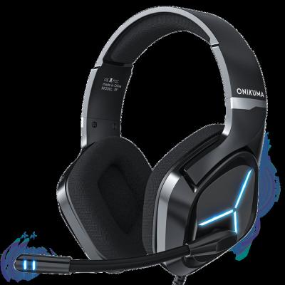 China ONIKUMA X9 Earphone Gaming Headset With MIC And Noise Canceling Gaming Earphone Wired Blue Light For PS4 PS5 PC XBOX for sale