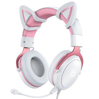 China Original Detachable Ear LED Light Earphone Car ONIKUMA X10 Adjustable Gaming Headset With Microphone for sale