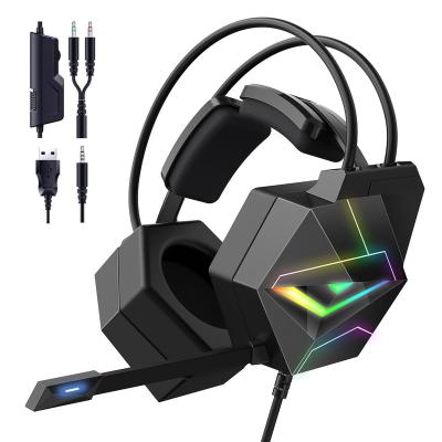 China ONIKUMA X20 RGB Earphone Gaming Headset Noise Canceling Earphone 7.1 Surround - Noise With HD MIC For PS4 LE PC Xbox for sale