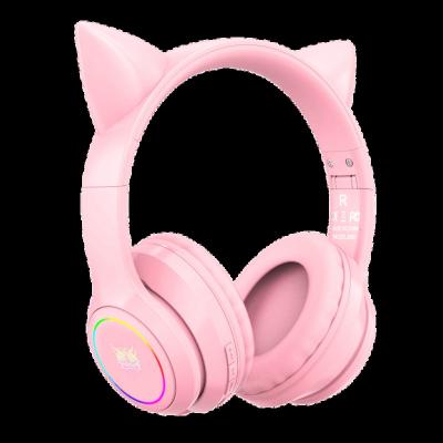 China Perfect Sound Hot Sale Onikuma B90 RGB Cat Ear Bluetooth 5.0 Radio Gaming Headset Suitable For Kids for sale