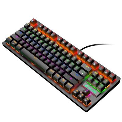 China ZIYOULANG K2 Non Key Mechanical Punk Gaming Keyboard 87 Desktop Notebook Competitive Gaming Keyboard for sale