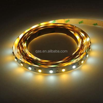 China PVC DC24V Double Color LED Strip 5050 WW+CW Color Temperature Adjustable 96LED/m CCT Led Strip for sale