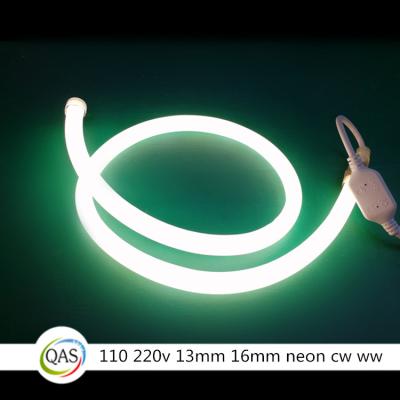 China Outdoor decoration led flex 230v diameter16mm LED neon light Flex Round Shape Neon Rope for sale