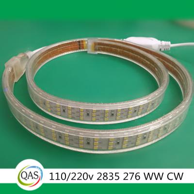 China Latest decorative lighting products high lumen good brightness 220v led strip 2835 smd led stripe waterproof for sale