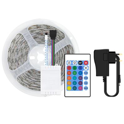 China 2835 24 Key Indoor And Outdoor Colorful For Outdoor High Quality Lights With Remote s Type 12v1200 Green Light Dimmable Led Strip 5m Set for sale