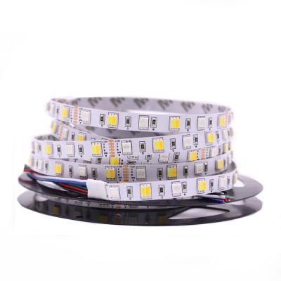 China Landscape low pressure 60 LEDs per meter for indoor billboard colorful usb accessible rgbwww DC12v led strip lights 5050 for sale