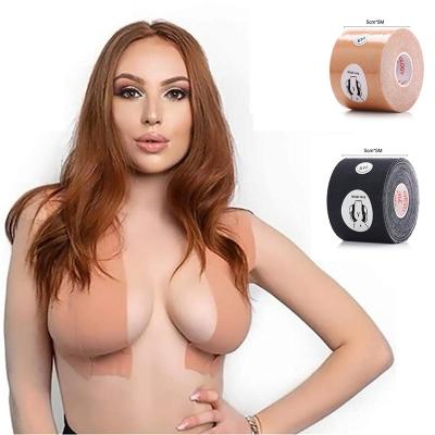 China Wedding dress/Evening-dress/high quality waterproof boob lift tape women body decoration invisible lift up breast lift tape body adhesive tape for sale