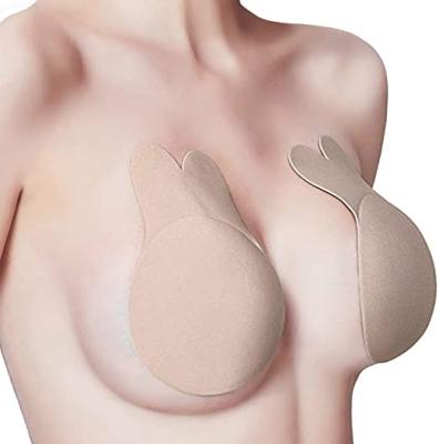 China Breathable Hot Selling Silicone Adhesive Nipple Pies Reusable Invisible Solid Bra for sale