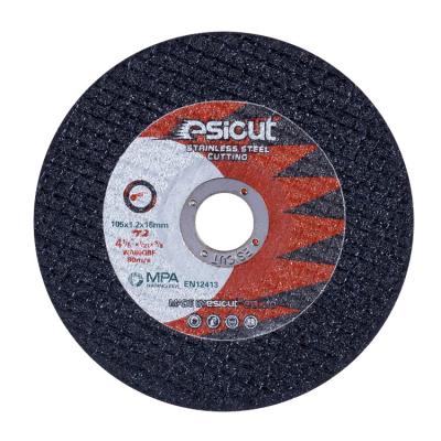 China Cutting For Stainless Steel Cutting Disc Abrasives 80m/s Thin Cut Wheel 105x1.2x16mm for sale