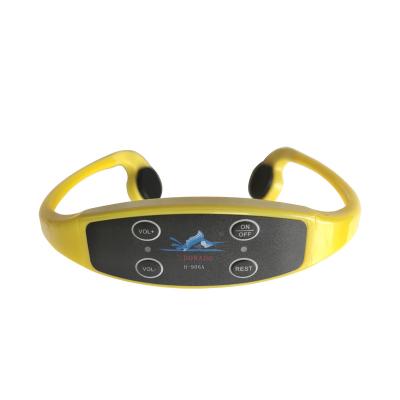 China Osteoconductive Tensing Products Swimming Headphones Radio 7 Channels Headsets Bone Conduction Receiver Headphones IPX8 for sale