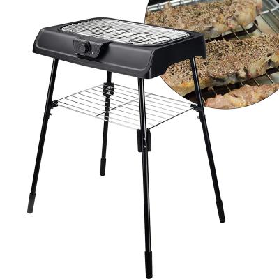 China Height 2000W Adjustable Outdoor Electric BBQ Grill Smokeless Stepless Temperature Control With Thermostat Party Grill For Europe for sale