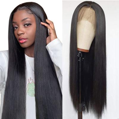 China Bone Straight Straight Lace Frontal Wig Brazilian Pre Plucked 13x4x1 T Part Lace Front Women's Human Hair Wigs For for sale