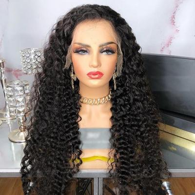 China Curly 360 Lace Frontal Wig Jerry Curly Cambodian Medical Jerry Hair Wigs With Baby Hair Hair Meshine Wigs For Black Women for sale