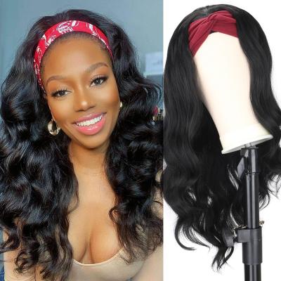 China Wholesale 100% Peruvian Body Wave Hair Band Glueless Body Wave Hair Scarf Wig Wigs For Black Women for sale