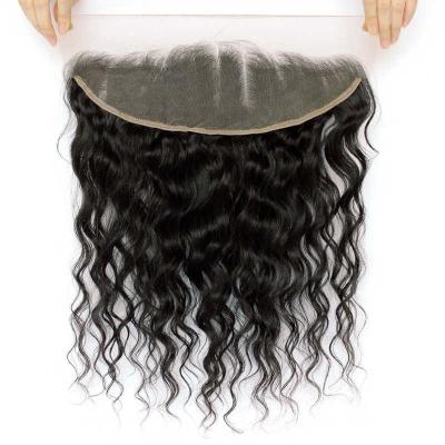 China 100% Virgin Brazilian Loose Wave Deep Wave 13x6 Lace Headband Closures Human Hair Bleached Pre Plucked Knots With Baby Hair for sale