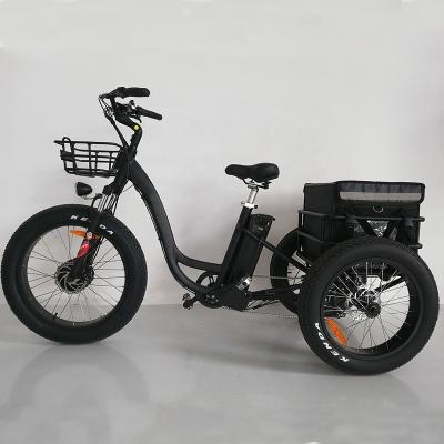 China Aluminum alloy 48v 500w motorized adult tricycles adult tricycle electric for sale