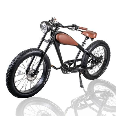 China Fat Tire Luxury High Power 48V 750 Watt Electric Bike Cafe Racer Leopard Fat Tire for sale